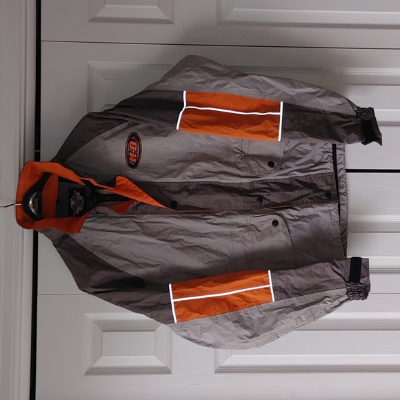 Harley Davidson Rain Jacket Windbreaker Motorcycle Jacket - Picture 2 of 10